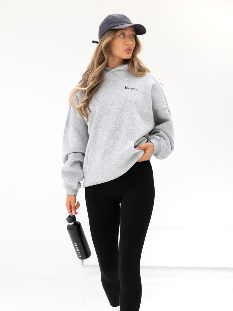 Sami Oversized Hoodie - Marl Grey