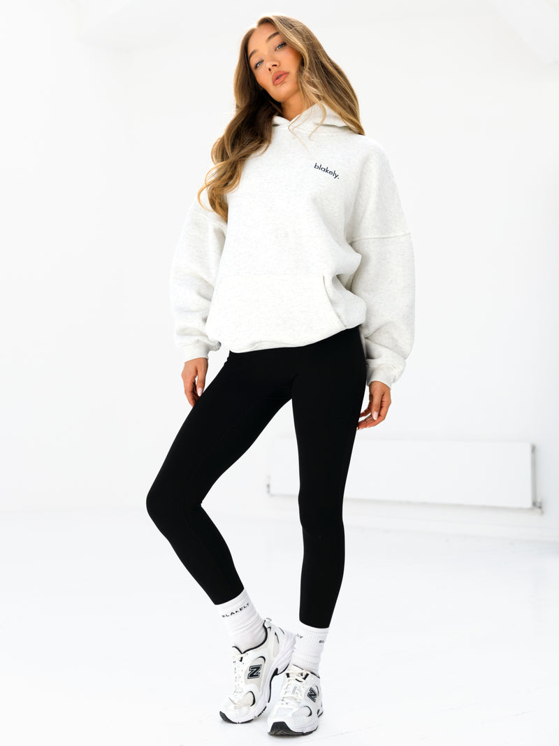 Sami Oversized Hoodie - Marl White