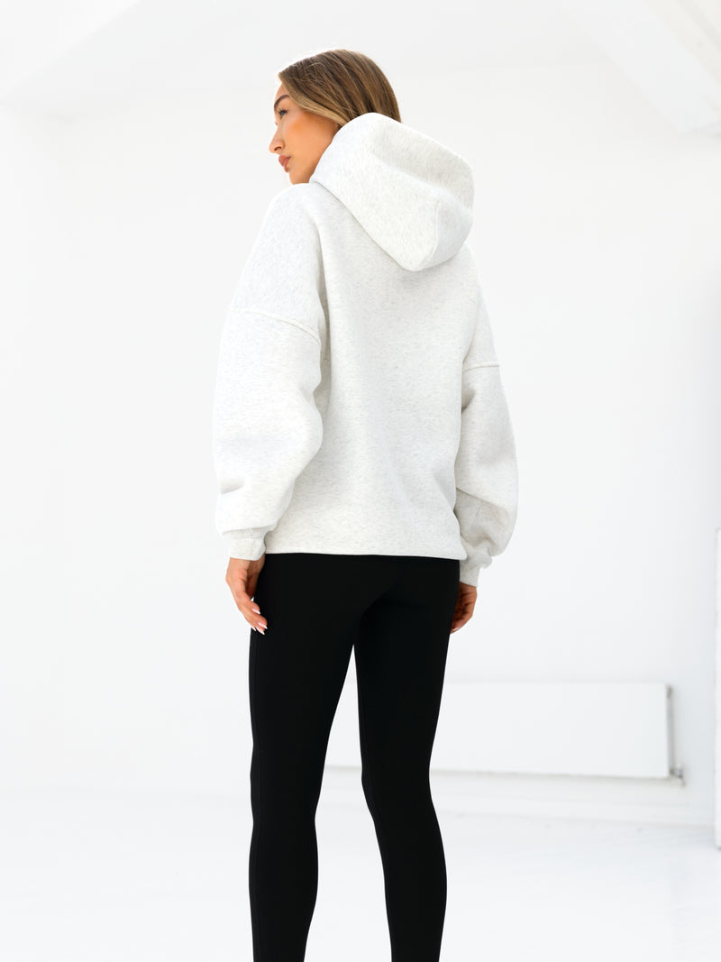 Sami Oversized Hoodie - Marl White