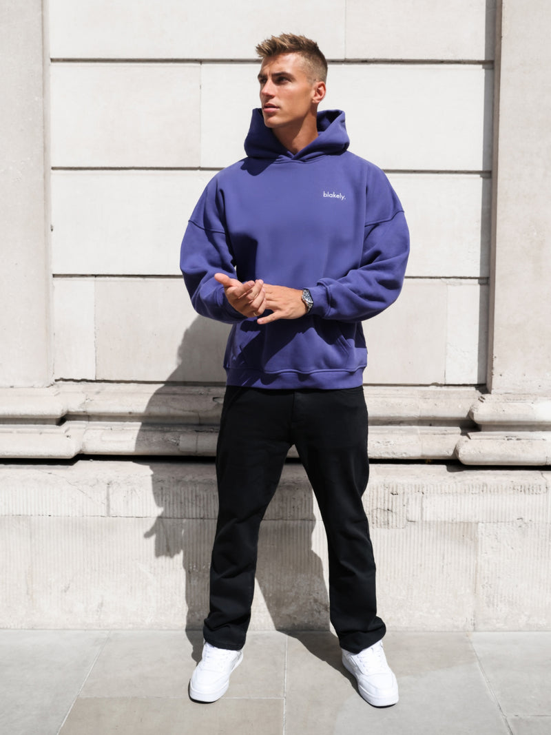Iver Relaxed Hoodie - Bold Purple