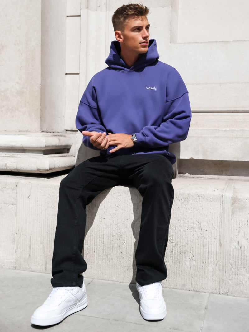 Iver Relaxed Hoodie - Bold Purple
