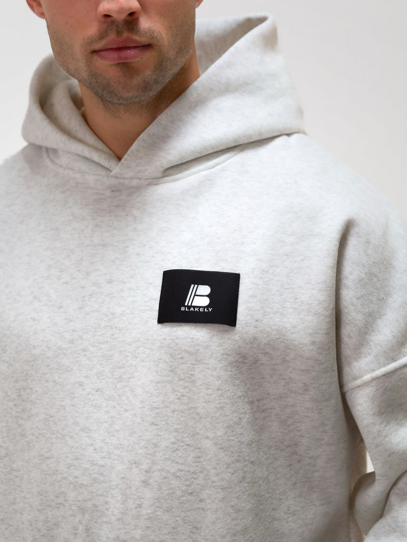 Apex Label Hoodie - Marl White