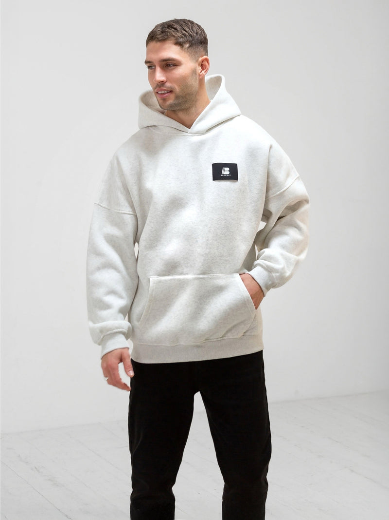 Apex Label Hoodie - Marl White