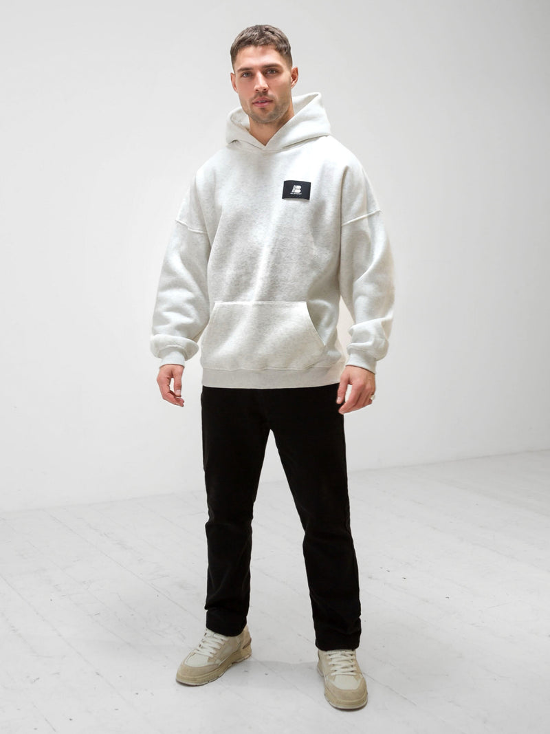 Apex Label Hoodie - Marl White