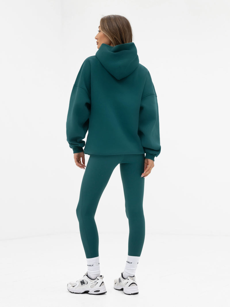 Freya Oversized Hoodie - Deep Green