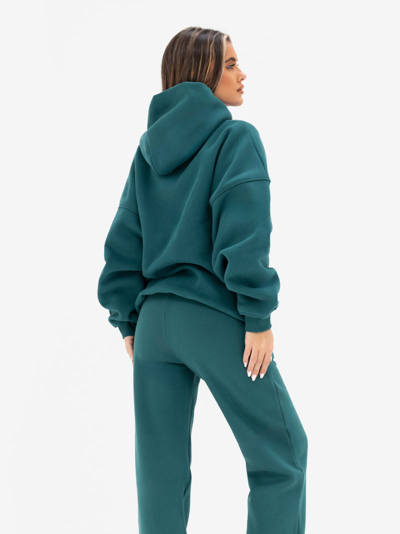 Freya Oversized Hoodie - Deep Green