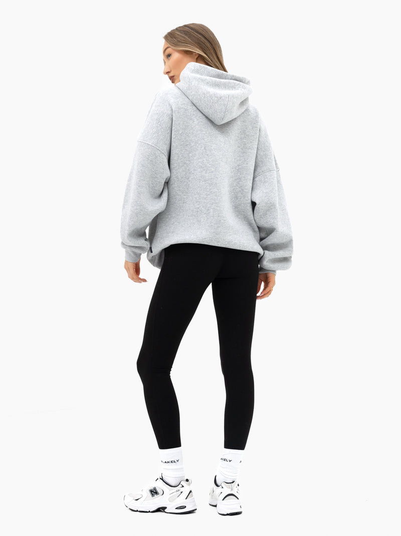 Freya Oversized Hoodie - Marl Grey