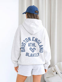Briston Oversized Hoodie - Marl White