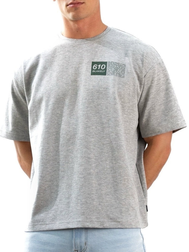 Tribeca 610 Unfitted T-Shirt - Marl Grey