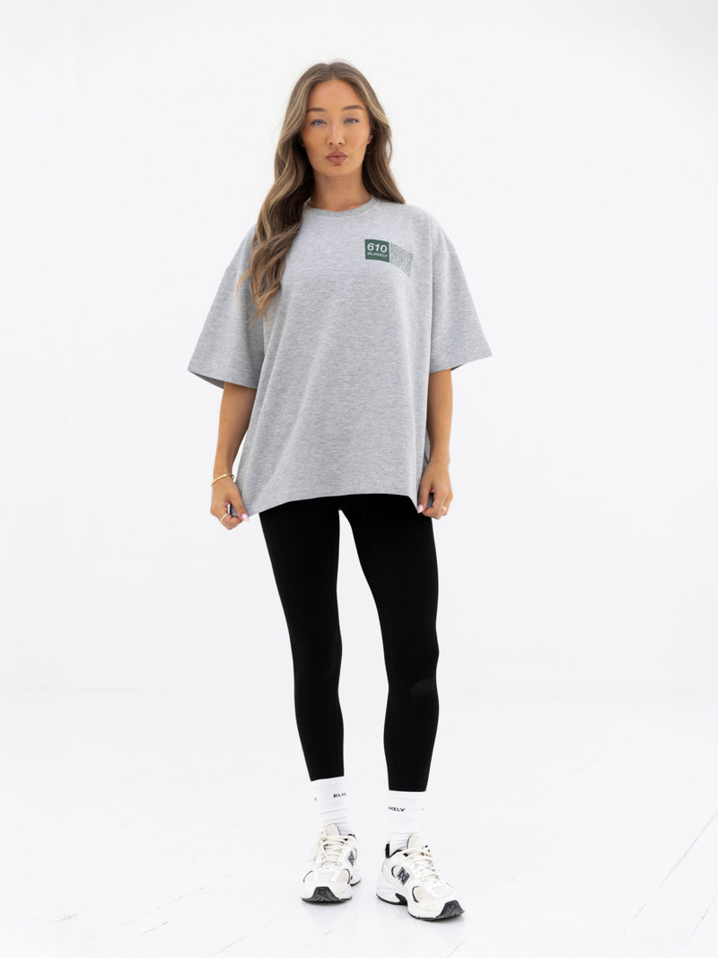 Tribeca 610 Ultra Oversized T-Shirt - Marl Grey