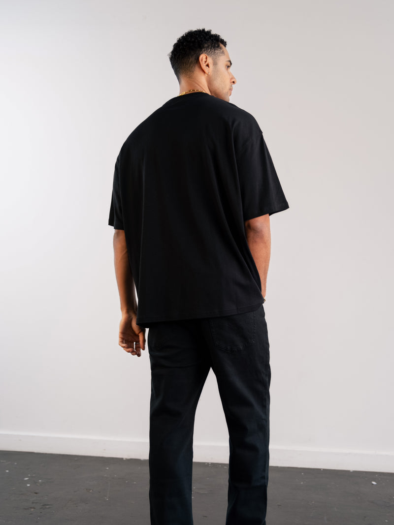 Apex Label Relaxed T-Shirt - Black