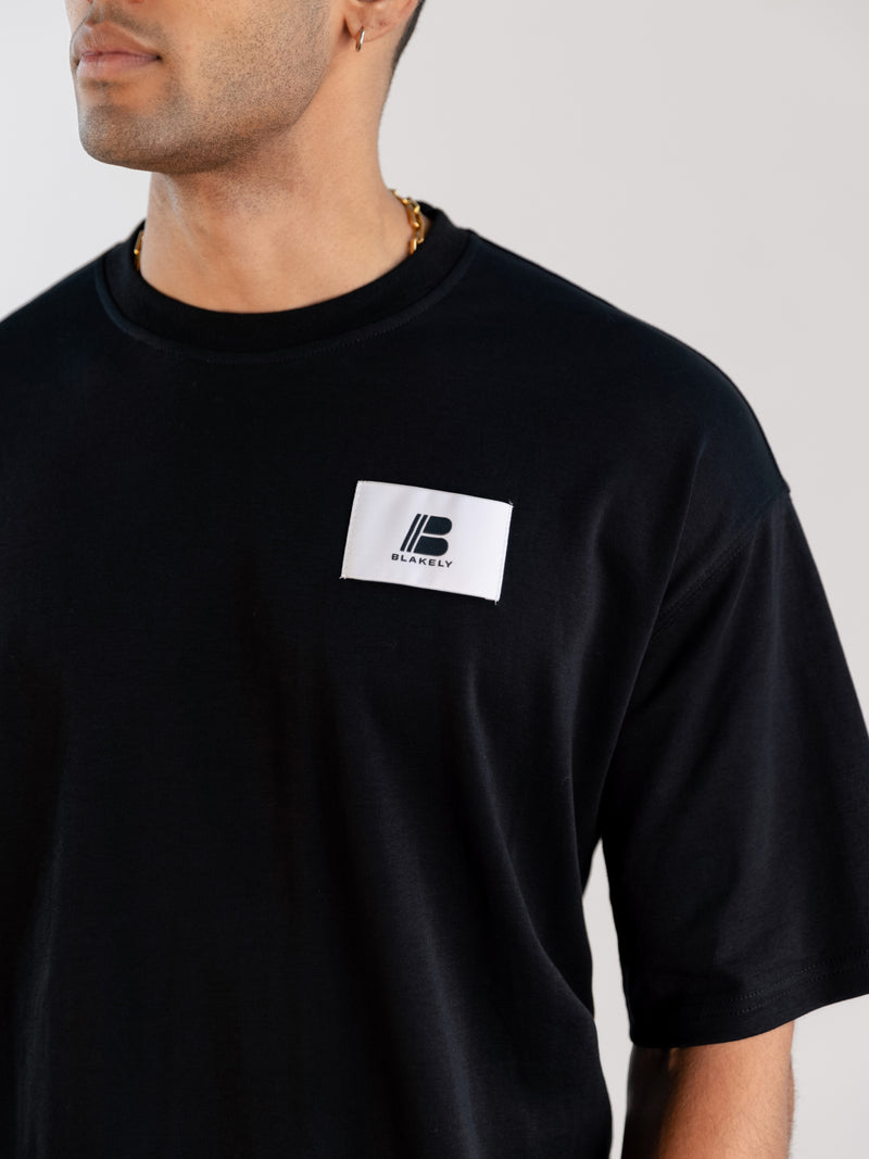 Apex Label Relaxed T-Shirt - Black