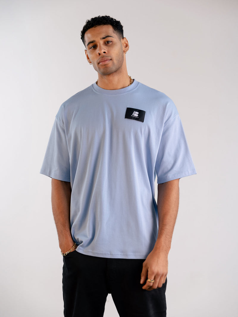 Apex Label Relaxed T-Shirt - Sky Blue