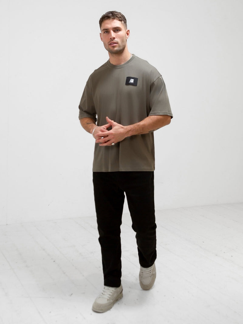 Apex Label Relaxed T-Shirt - Safari Green