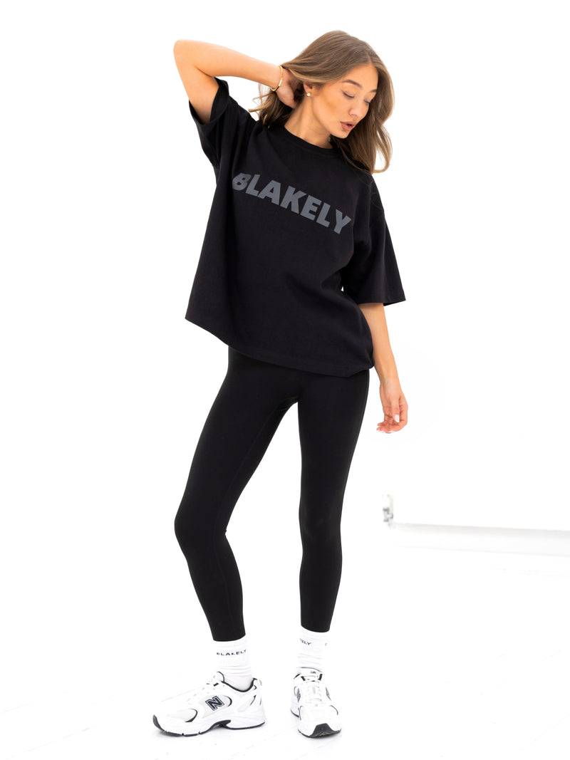 Studio Ultra Oversized T-Shirt - Tonal Black
