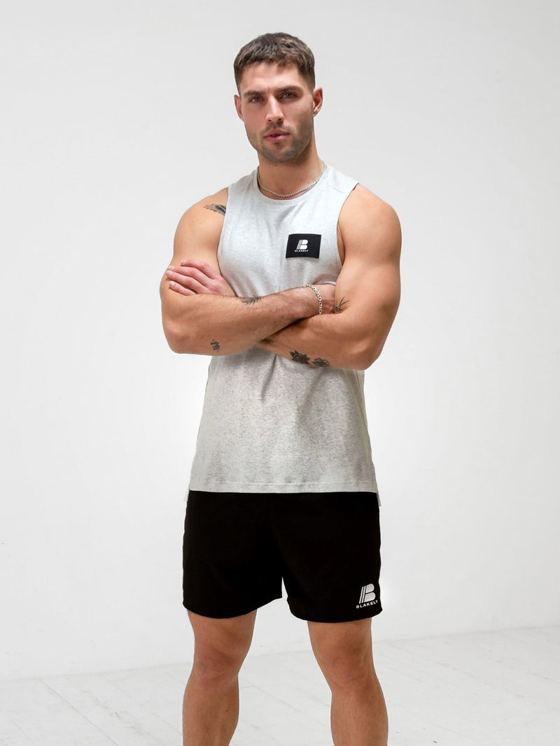 Apex Label Sleeveless Vest - Marl White