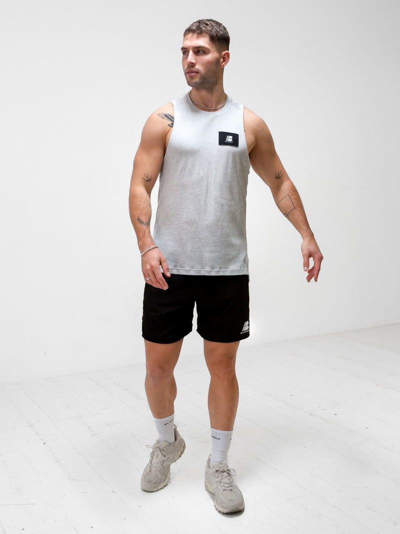 Apex Label Sleeveless Vest - Marl White