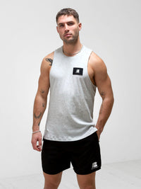 Apex Label Sleeveless Vest - Marl White