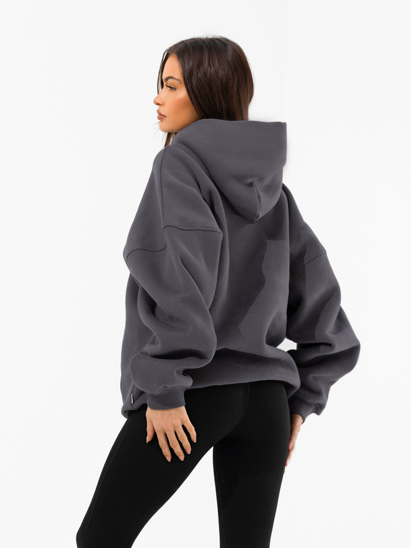 Addie Oversized Hoodie - Charcoal
