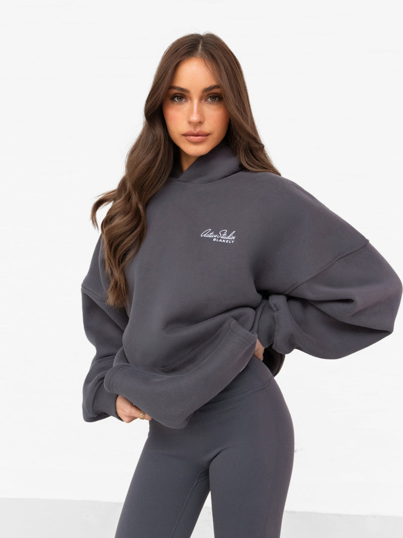 Addie Oversized Hoodie - Charcoal