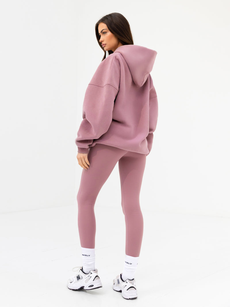 Addie Oversized Hoodie - Dusty Pink