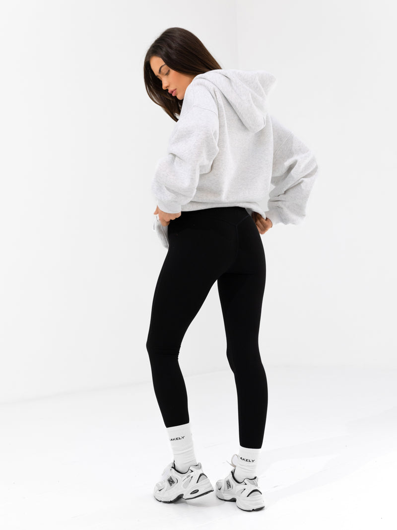 Addie Oversized Hoodie - Marl White