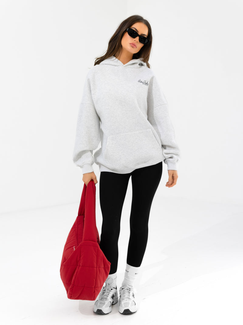 Addie Oversized Hoodie - Marl White