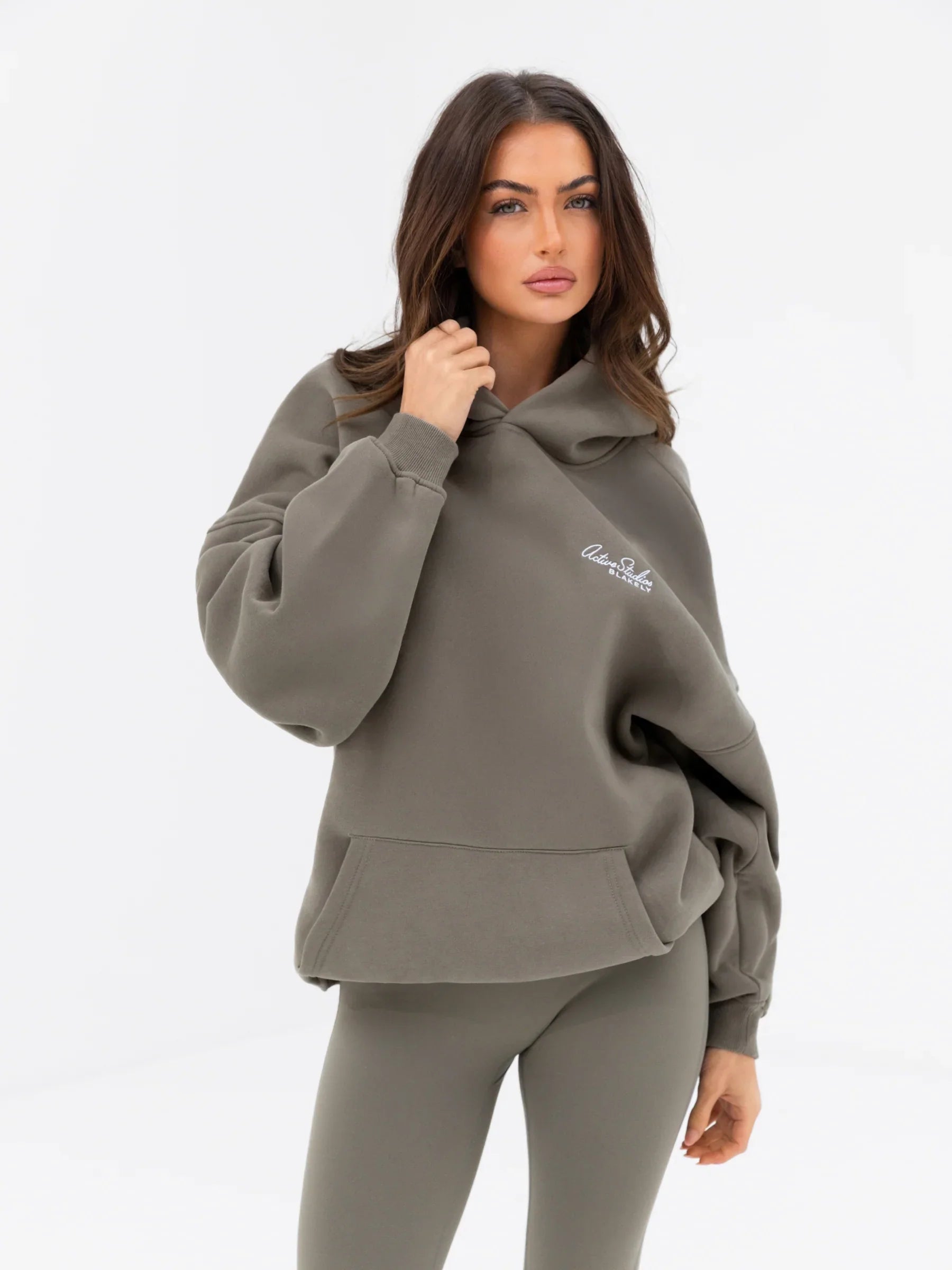 Buy Blakely Safari Green Addie Oversized Hoodie | Free delivery on