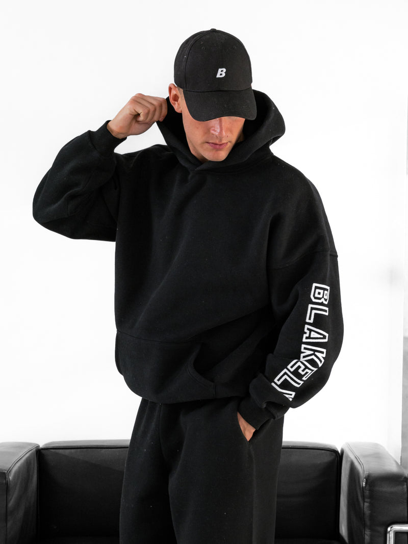 Miles Relaxed Hoodie - Black