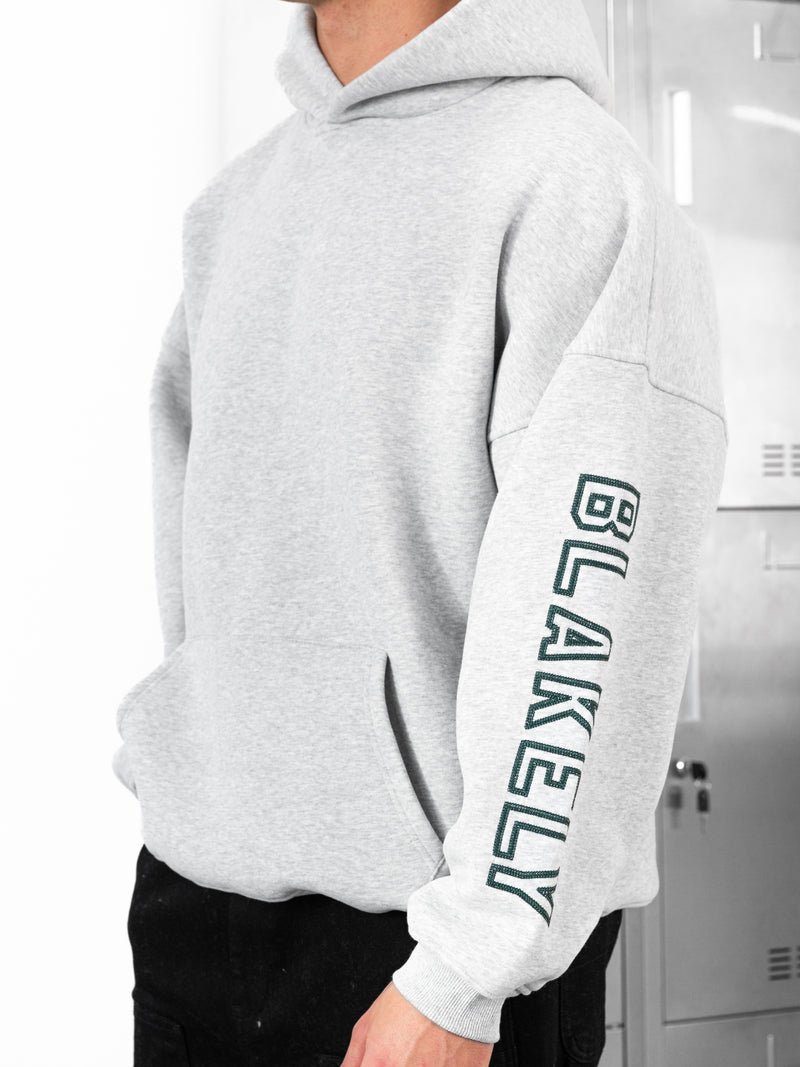 Miles Relaxed Hoodie - Marl Grey