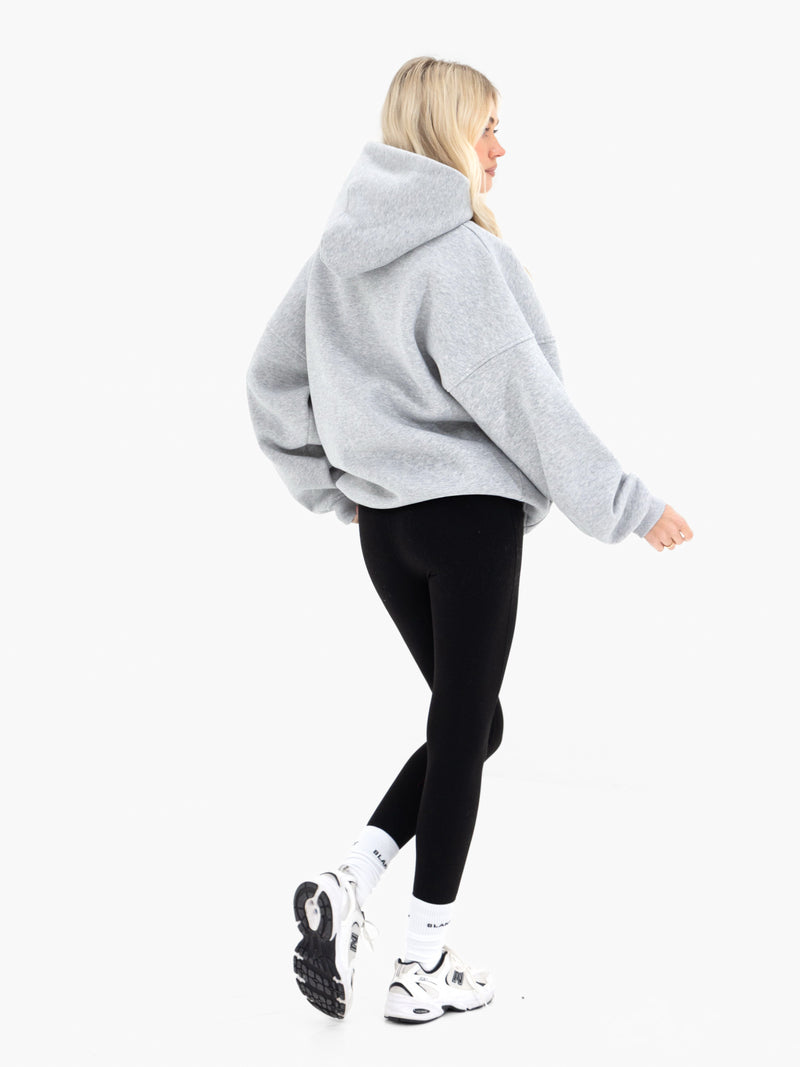 Alexis Oversized Hoodie - Marl Grey
