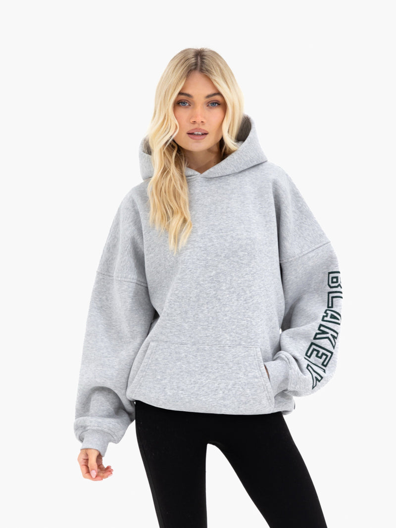 Alexis Oversized Hoodie - Marl Grey