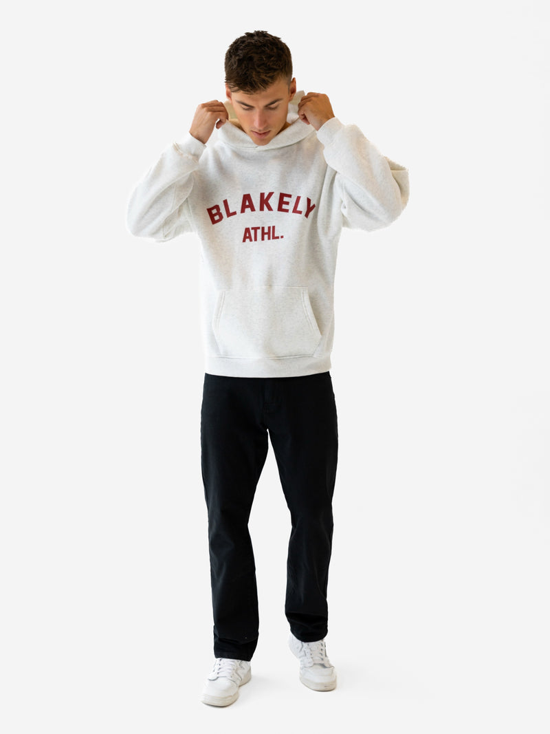 Zion Relaxed Hoodie - Marl White