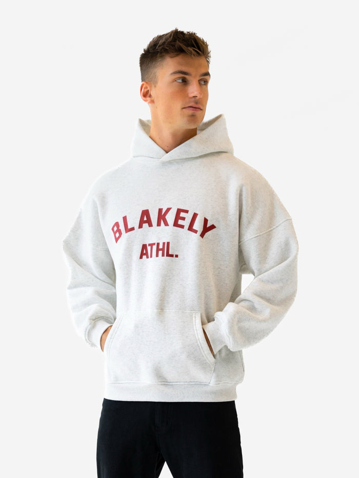 Zion Relaxed Hoodie - Marl White