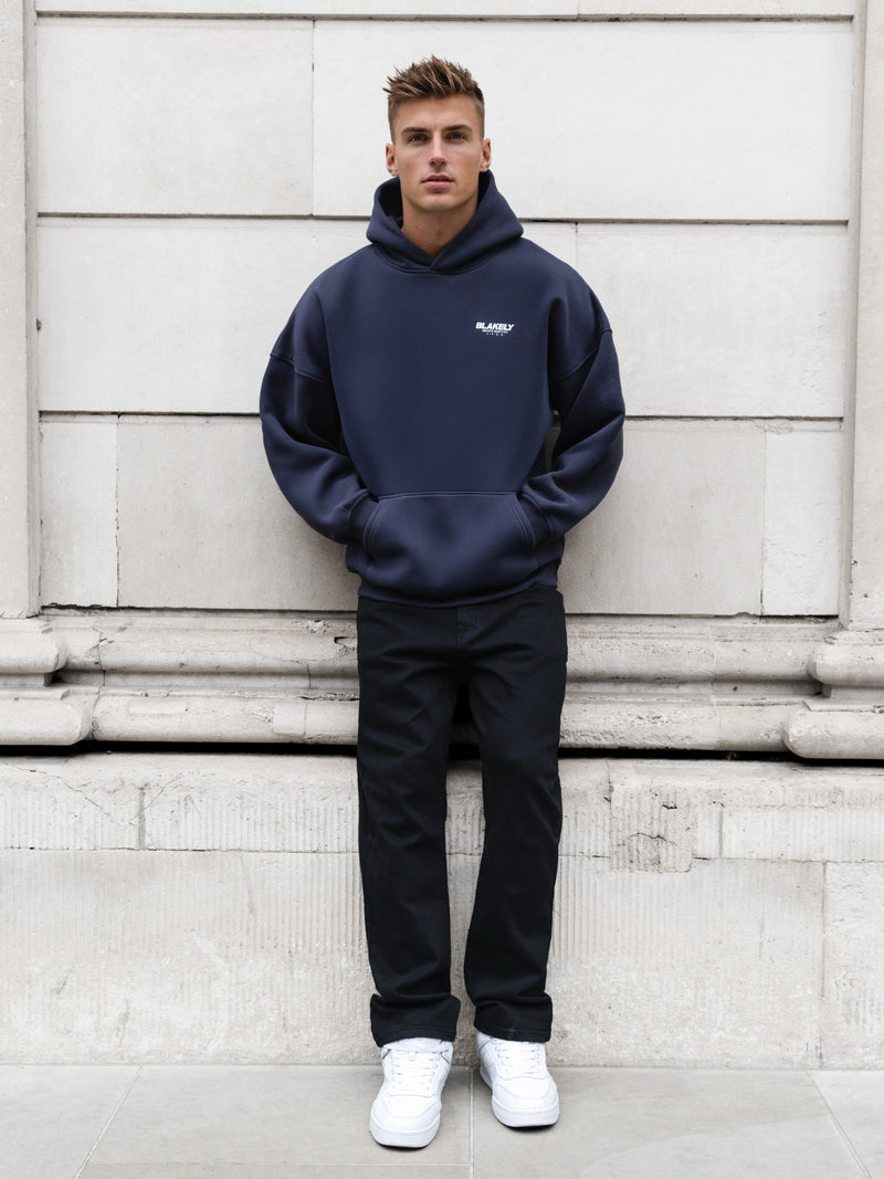 Odell Relaxed Hoodie - True Navy