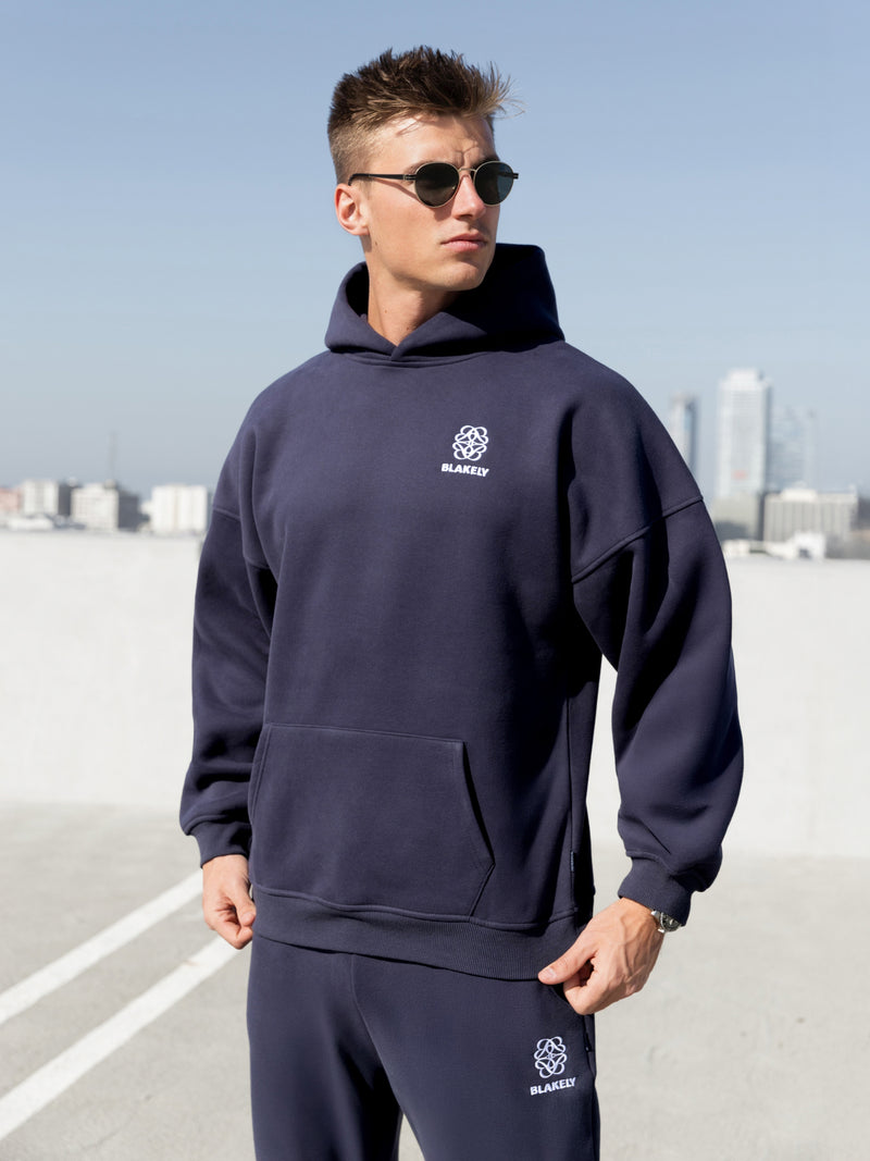Mateo Relaxed Hoodie - True Navy