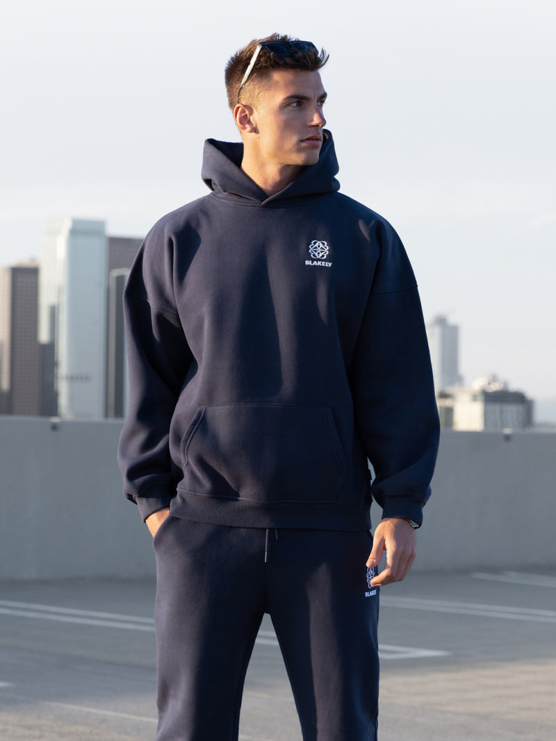 Mateo Relaxed Hoodie - True Navy
