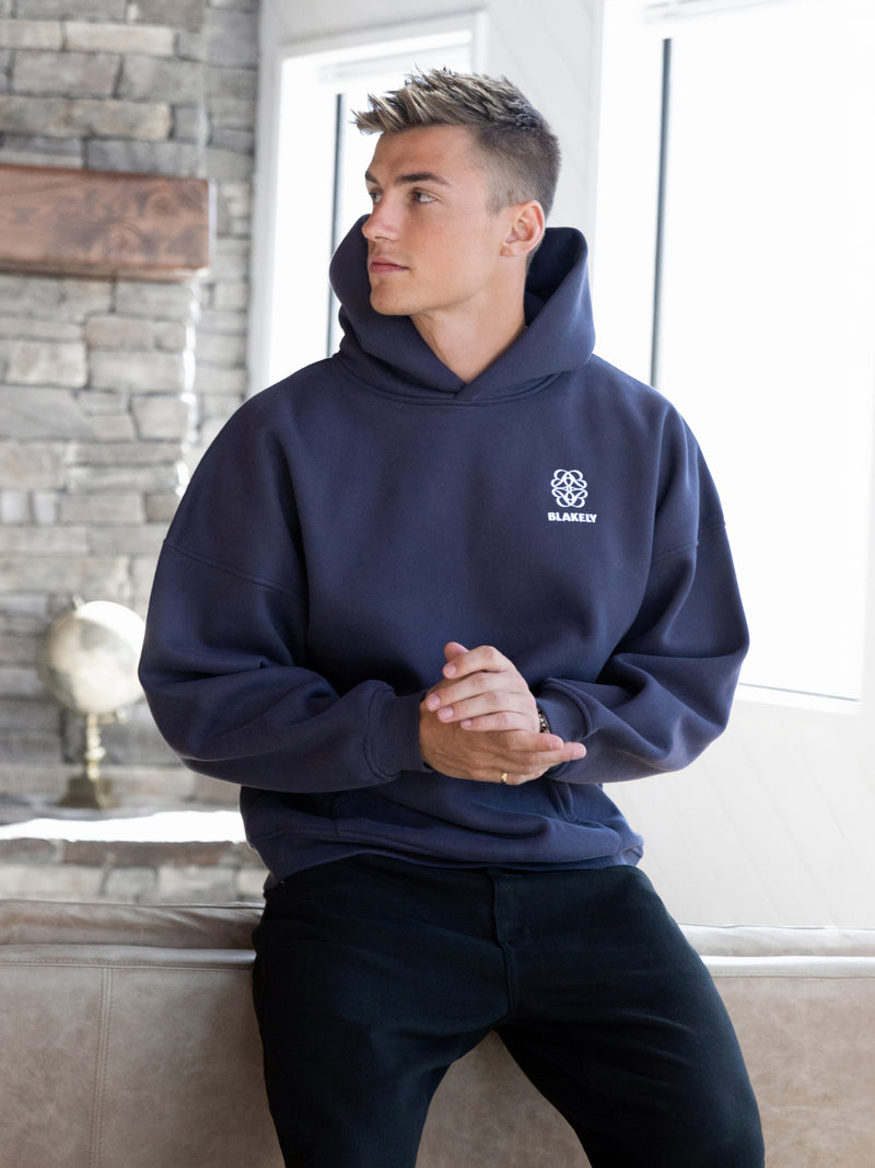 Mateo Relaxed Hoodie - True Navy