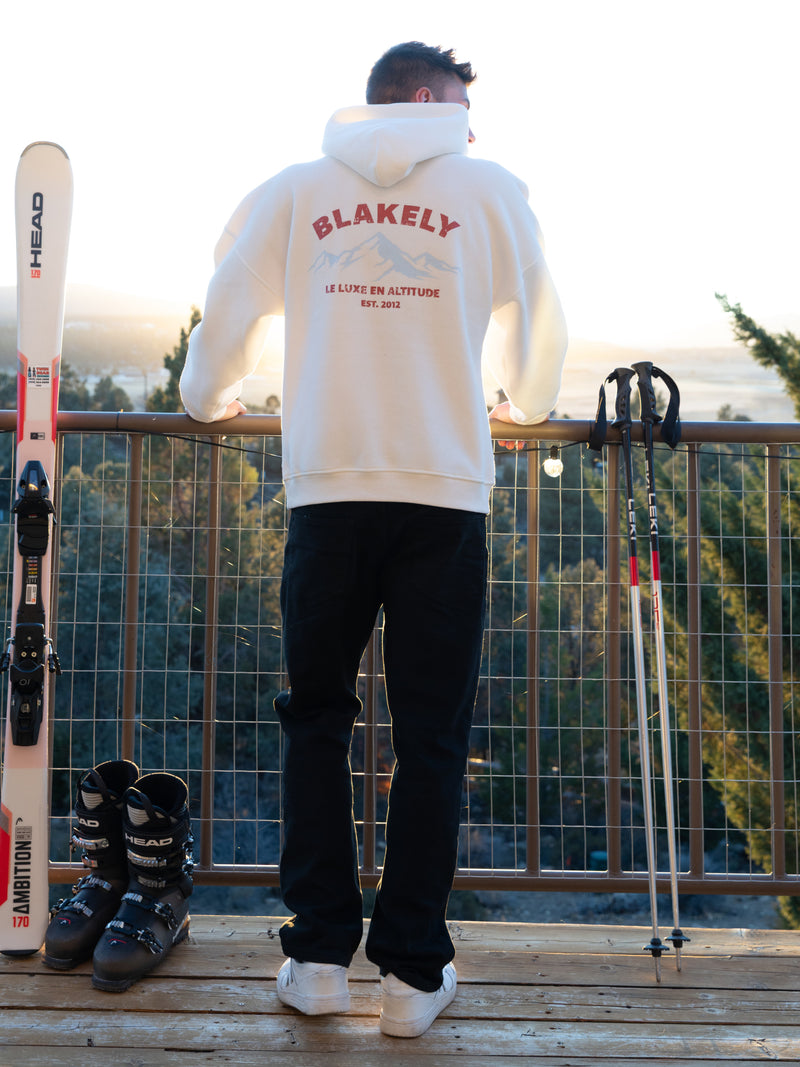 Arlow Altitude Relaxed Hoodie - Flat White