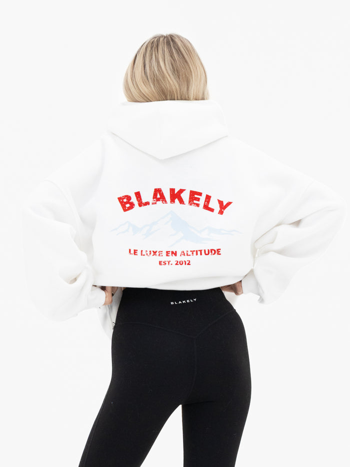 Amari Altitude Oversized Hoodie - Flat White