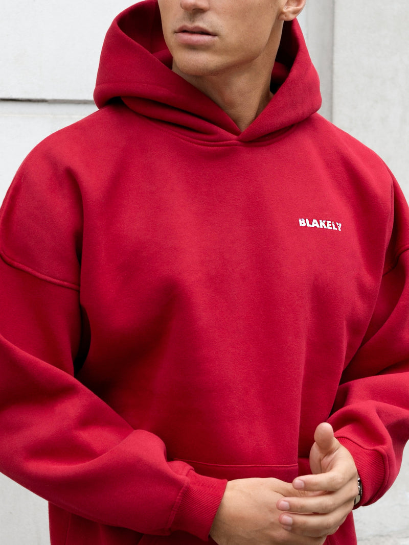 Sonny Ski Relaxed Hoodie - Red