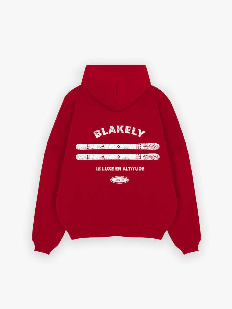 Sonny Ski Relaxed Hoodie - Red