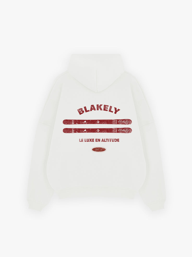 Sonny Ski Relaxed Hoodie - White