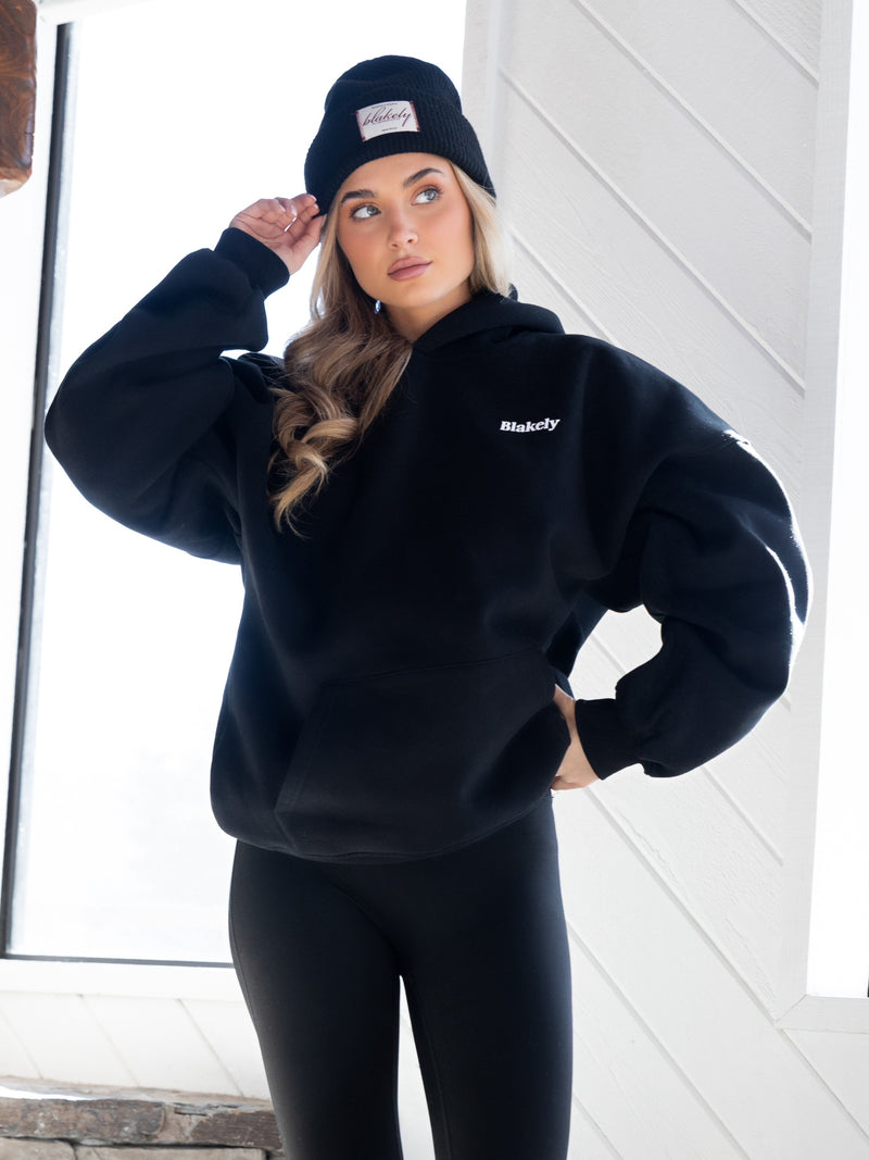Saskia Oversized Hoodie - Black