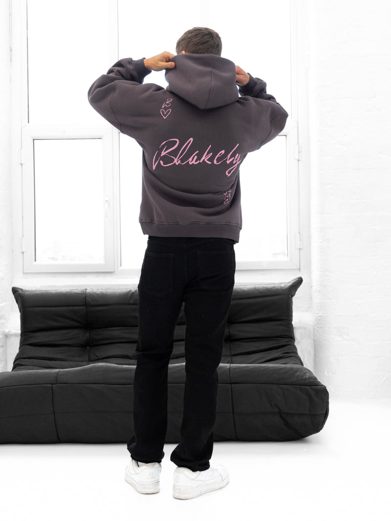 Amos Relaxed Hoodie - Charcoal