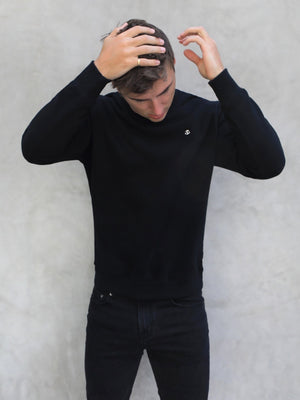 Mens jumpers clearance black