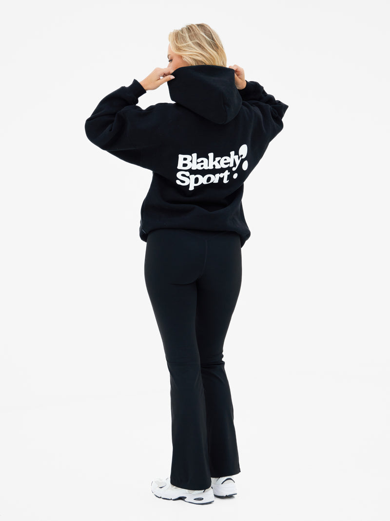 Motion Oversized Hoodie - Black