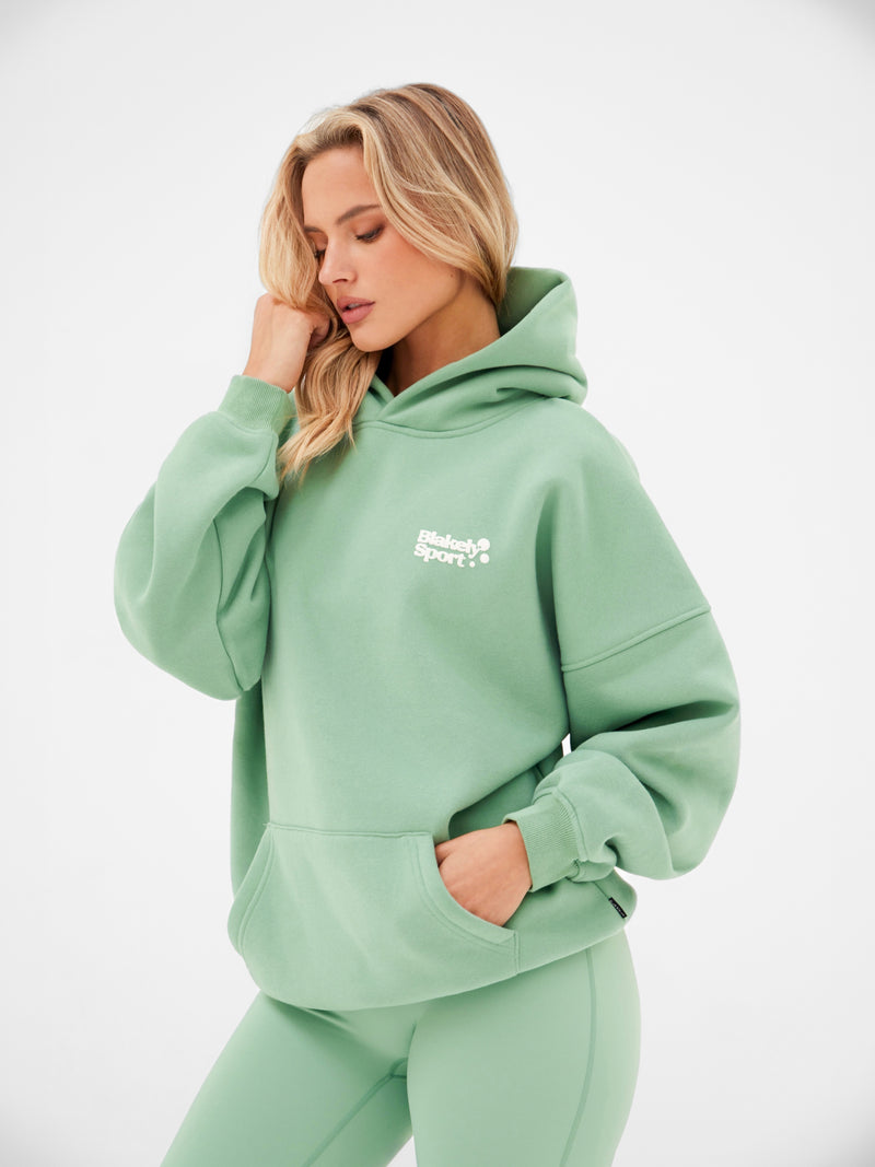 Motion Oversized Hoodie - Pale Green