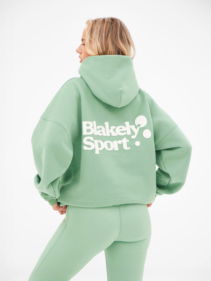 Motion Oversized Hoodie - Pale Green
