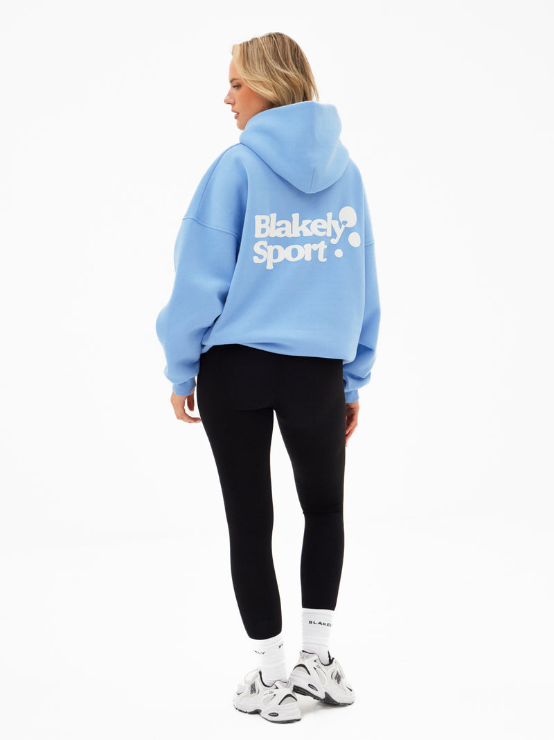 Motion Oversized Hoodie - Sky Blue